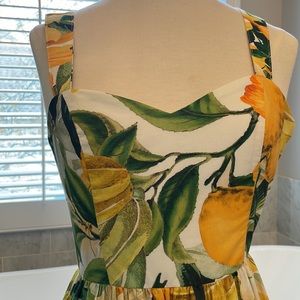 lemon poplin sun dress